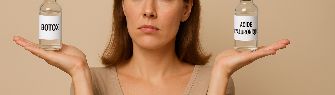 Botox vs acide hyaluronique