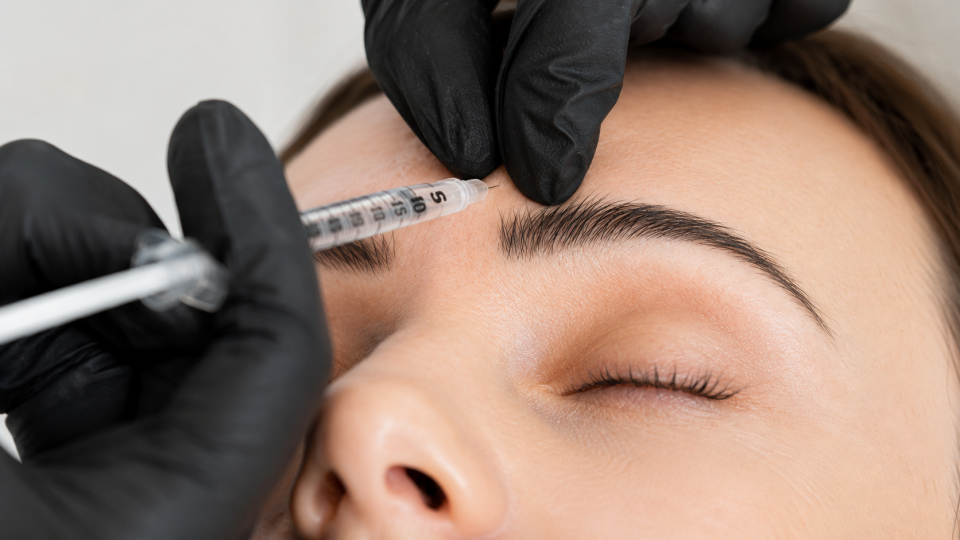 Botox 3 Injection de toxine botulique par un médecin, Maison Tóā Lausanne