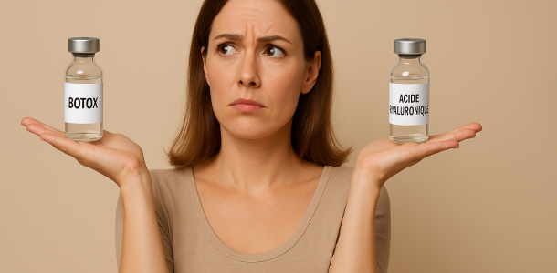 Botox vs acide hyaluronique