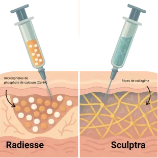 Sculptra vs radiesse